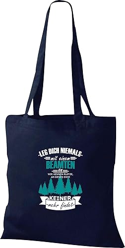 Shirtinstyle Bolso de Tela Bolsa de Algodón Leg Dich Niemals con un