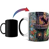 Morphing Mugs Disney – Sleeping Beauty – Maleficent’s Curse - Thomas Kinkade Studios - One 11 oz Color Changing Ceramic Mug – Image Revealed When HOT Liquid Is Added! MMUG1484
