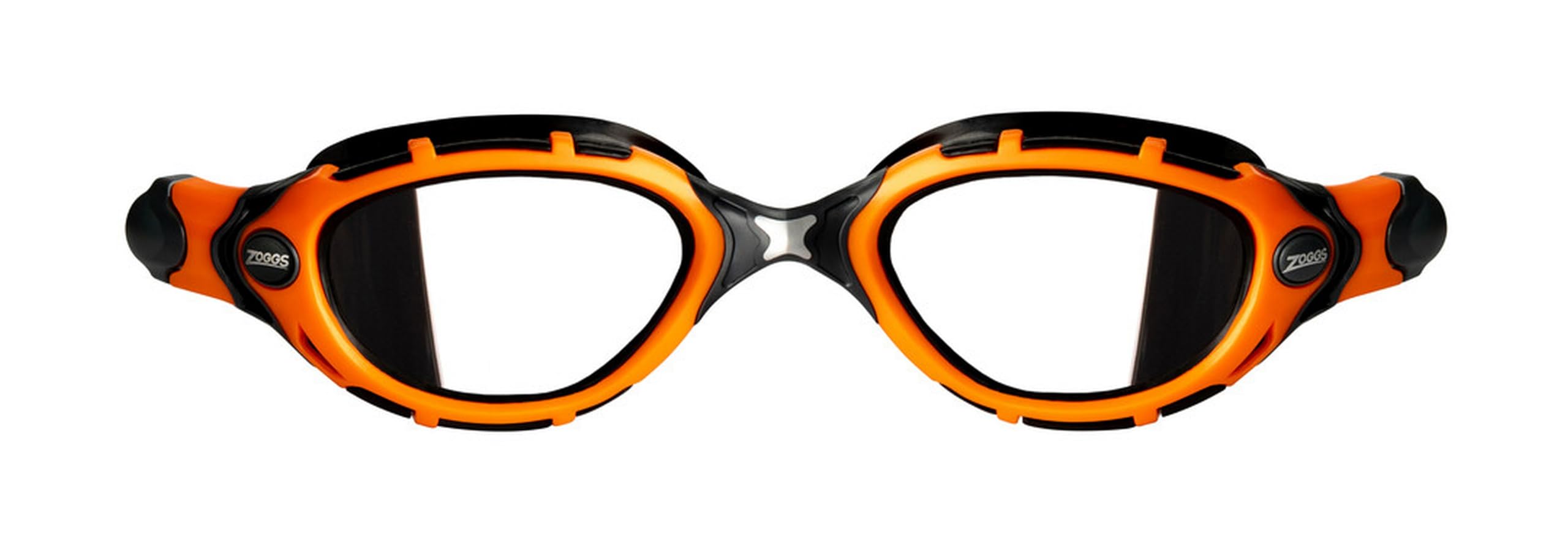 Zoggs Original Predator Flex Adult Swimming Goggles | Titanium Mirror Lens, Anti-Fog, UV Protection, Quick-Adjust Strap, Curved 180° Vision | Pool and Open Water