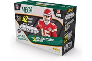 2025 Panini NFL Football Prizm Football Trading Card Mega Box