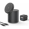 Anker 623 Magnetic Wireless Charger (MagGo), 2-in-1 Magnetic Charging Station with 20W USB-C Charger, 5 ft USB-C Cable, 7.5W