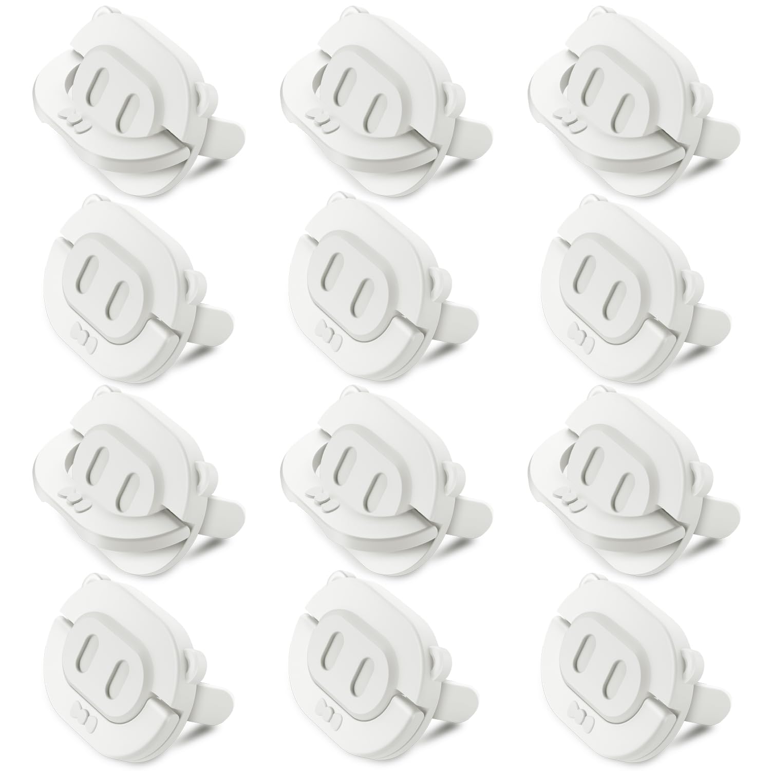Fornaer コンセントカバー コンセントキャップ コンセントガード カバー ベビーガード セーフティーカバー 子供 感電防止 (ピッグデザイン, 12 個セット)商品画像