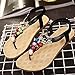 Start Women Summer Bohemia Colorful Bead Butterfly Sandals Shoes (US=5.5, Black)
