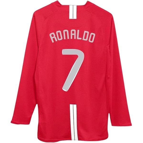 Amazon.com : Ronaldo #7 Man U Long Sleeve Black 07/08 Soccer
