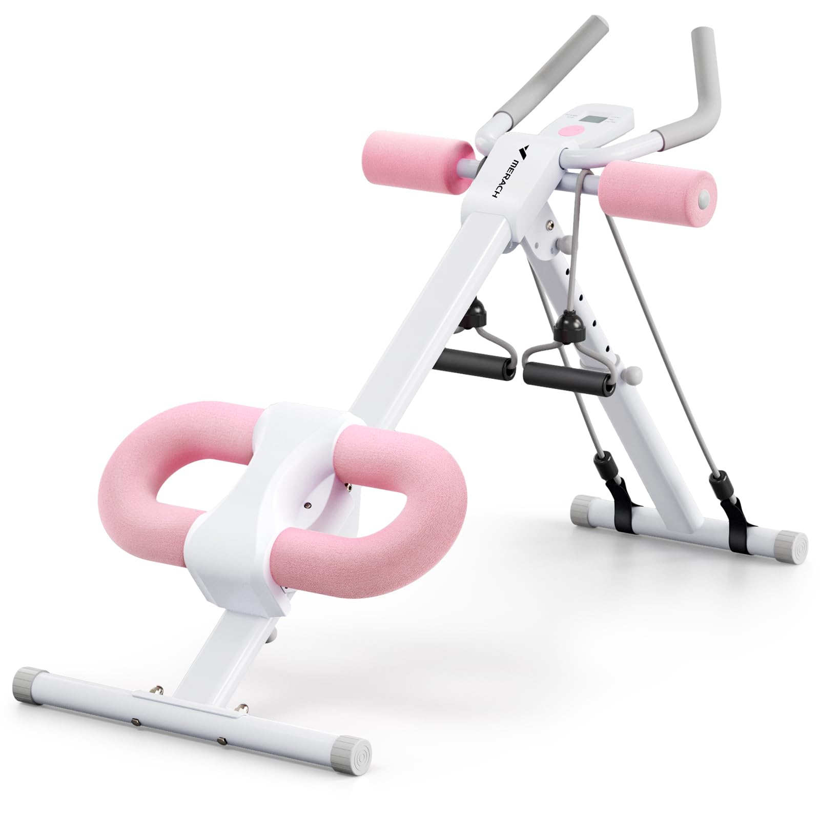 Photo 1 of ***MISSING PIECES/INCOMPLETE SET**MERACH Ab Machine, Ab Workout Equipment, Adjustable Ab Trainer Machine for Abs Workout at Home Gym, Foldable, Knee Protection, Abdominal Trainer for Stomach (Pink)