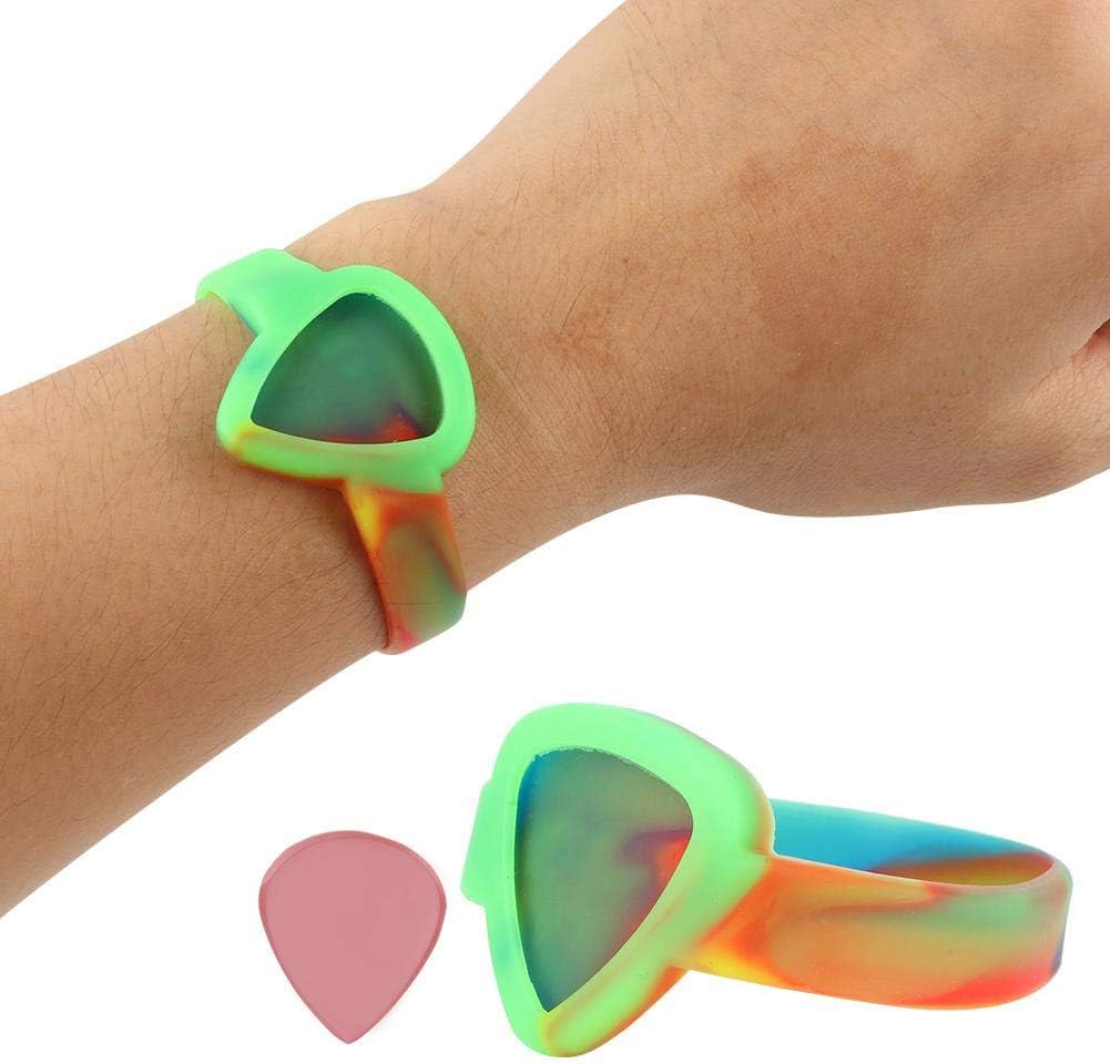 RiToEasysports Guitar Plectrum Bracelet, Plectrum Holder, Plectrum Bracelet (Multi-Colour) Musical Instrument Accessories - Image 5