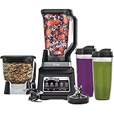 Ninja BN805A Pro Plus Kitchen System, 1400W, 5-in-1: Smoothies, Chop, Dough, Auto IQ, 72oz Blender Pitcher, 64oz Processor Bo