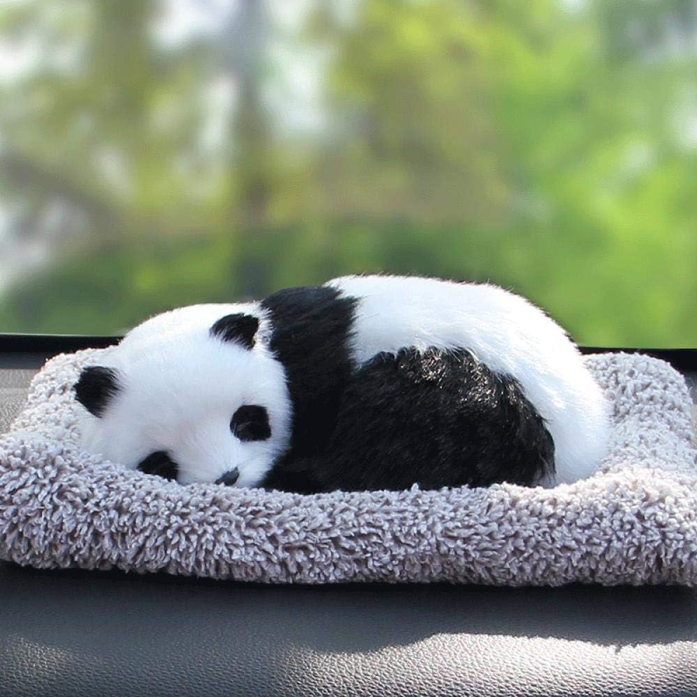 jiwenhua Car accessories car car interior accessories car decoration personal creativity bamboo charcoal simulation dog cute car decoration, Large black and white panda-