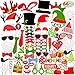 JOYIN 66 Pieces Christmas Photo Booth Props for Christmas Event Party Favors and Christmas Decorations Art Crafts