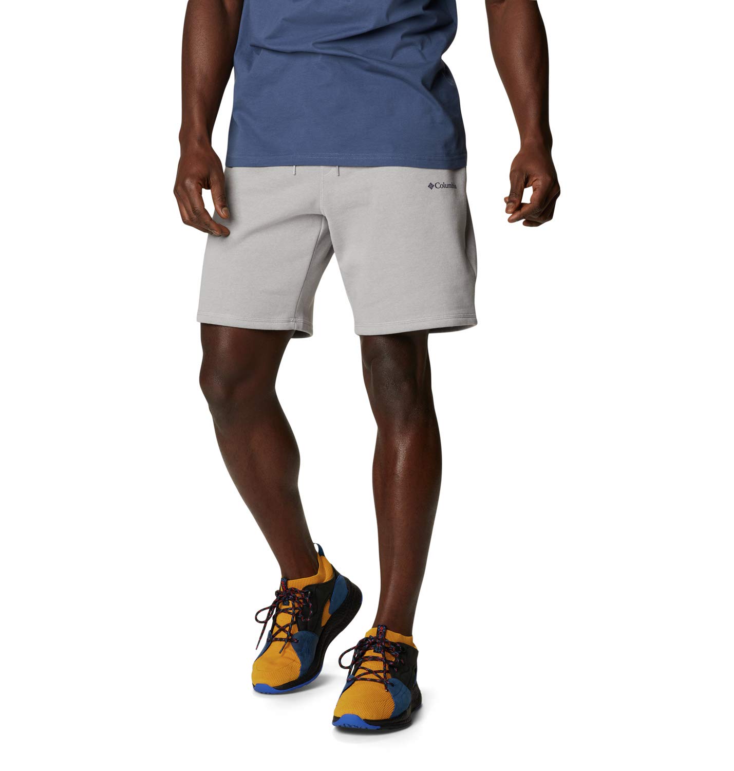Columbia Men's Standard M Logo Fleece Short, Grey