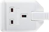 Masterplug Heavy Duty Single Socket Trailing Socket White BS1363-2 view 2