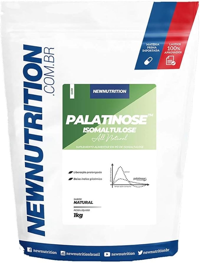 Palatinose Isomaltulose All Natural - 1000G Natural - Newnutrition, Newnutrition por Newnutrition