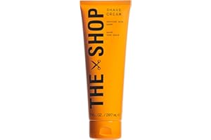 THE SHOP UNINTERRUPTED” The Shop Men's Soothing Shave Cream, Ultra-Rich Lather for All Skin Types, Helps Prevent Nicks, Razor Burn & Irritation, Conditions & Smoothes with Macadamia Oil, Refreshing Eucalyptus Scent, 7 Fl Oz