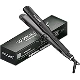 Flat Iron Hair Straightener 1.5 Inch - for Black Thick Hair, Anti Static Frizz Free, 250-480°F Adjustable Temp, Dual Voltage Travel Friendly