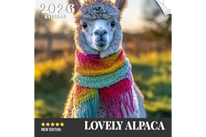 Lovely Alpaca Calendar 2026: A year of fluffy and gentle alpacas