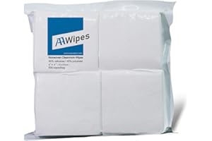 AAwipes Cleanroom Wipes Lint Free Wipes 4" x 4" Cellulose/Polyester Blend (4" x 4"-600 Pcs) Nonwoven Wipers (NW06804)