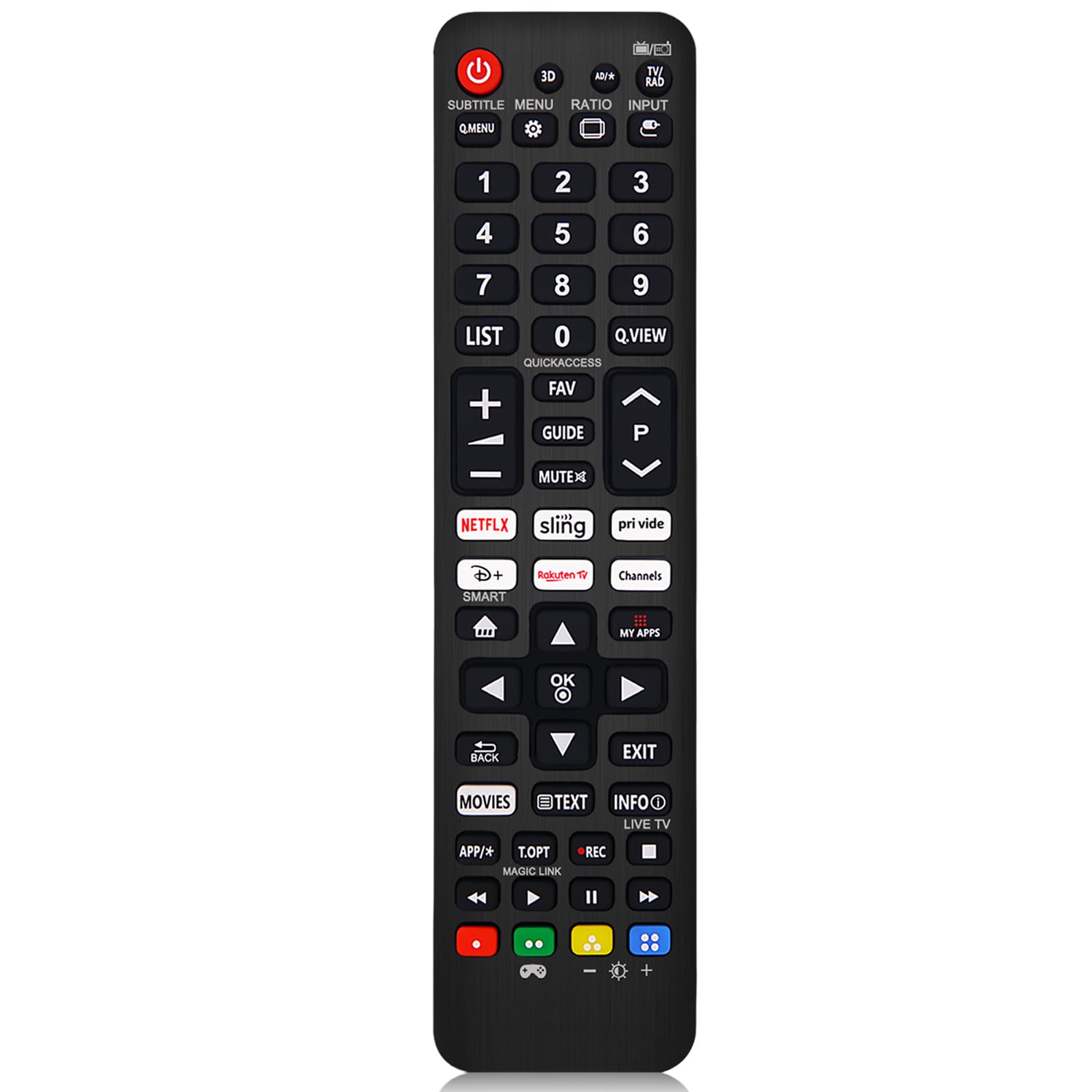Replacement Universal LG TV Remote Control for Smart TVs - No Setup Required LG TV Remote