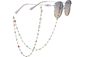 A JINDALAI Eyeglasses Chain Holder, Beaded Neck Cord for Reading Glasses and Sunglasses, Women and Girls