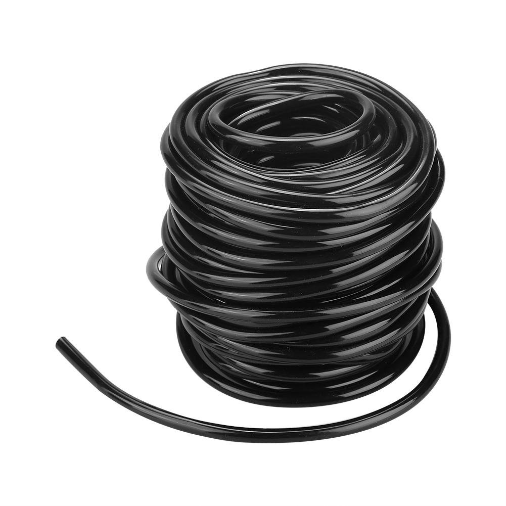 Fdit Socialme-eu PVC Plastic High Performance Flexible Industrial Agriculture Lawn Garden Water Irrigation Hose Pipe Black 3 Sizes Reusable Packaging, black, 20m