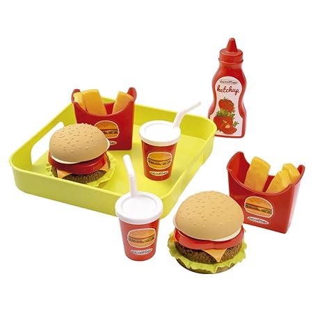 Ecoiffier 957 - Hamburger Set mit Tablett