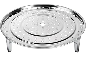 DS. DISTINCTIVE STYLE Steamer Rack 304 Stainless Steel Steaming Rack Steam Tray with Removable Legs for Steamer Cookware Inst