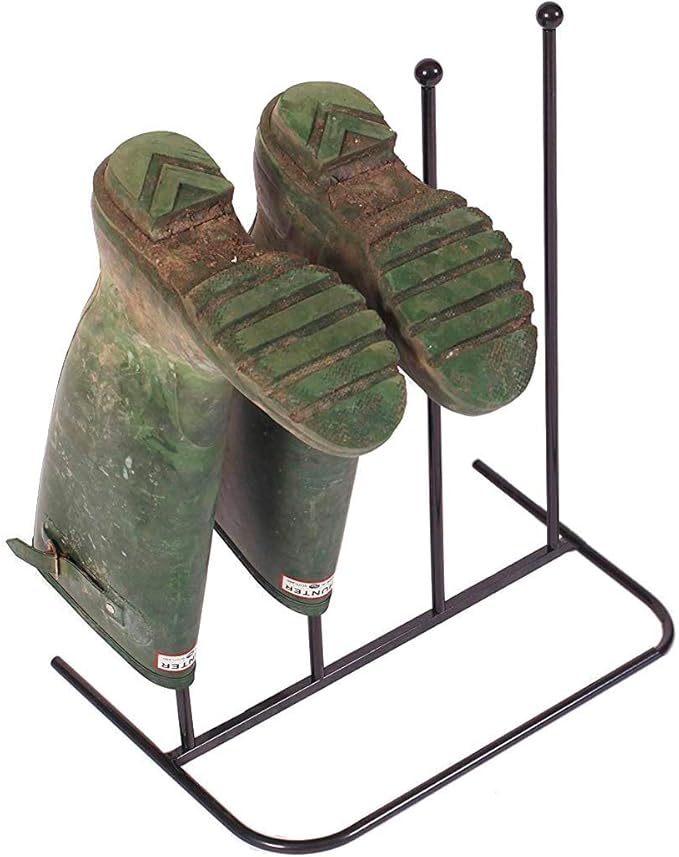 Neo Steel Black Powder Coated Boot Rack 2 & 4 Pairs Wellie Welly Holder