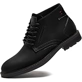 Arkbird Chukka Boots for men, Grainy Leather Lace-up Ankle Boot Fashion and Comfort Casual Oxfords