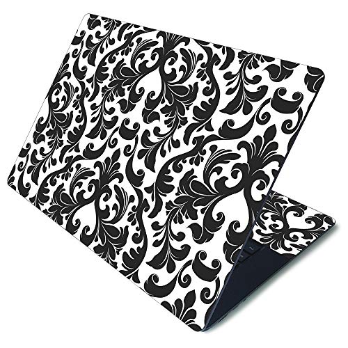 MightySkins Skin for Microsoft Surface Laptop 3 15" - Black Damask | Protective…