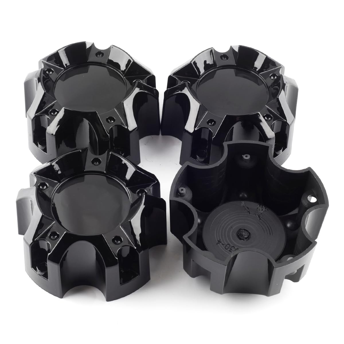 Photo 1 of GTownWorks 4.41in Wheel Center Caps for Ballistic Center Hubcaps, 4 Pack Black Center Cover Replacement, 5 lugs