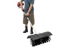 52CC 2.3HP Gas Powered Handheld Sweeper, 2-Stroke Engine, for Artificial Grass, Turf, Street Cleaning and Construction Sites
