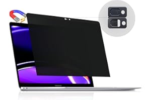 Peslv Magnetic Privacy Screen Compatible with MacBook Pro 15 Inch (2012-2015), Removable Anti Blue Light Glare Peep Filter Black Out Screen Protector for Mac 15.4 In Laptop Model (A1278 A1286 A1398)