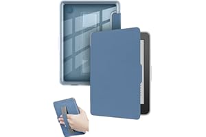 for Kobo Clara Colour/Clara BW/Clara 2E eReader 6 Inch Case with Wrist Strap and Auto Sleep/Wake, Shock-Proof & Scratch-Resis