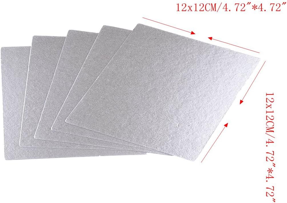 Aquamonica Repair of mica Plate high Temperature Insulation Board by Domestic Microwave Oven 12x12CM/4.72"4.72" (5pcs/Package)