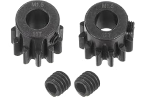 uxcell Mod 1.5 Pinion Gear Set 8mm Shaft 11T 12T Motor Gears Hardened Steel Pinion Gear for RC Car (2pcs)