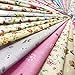 240pcs Fabric Squares Sheets Lovely Floral Pattern Pack Assorted Sewing Quilting Fabric for Craft 4