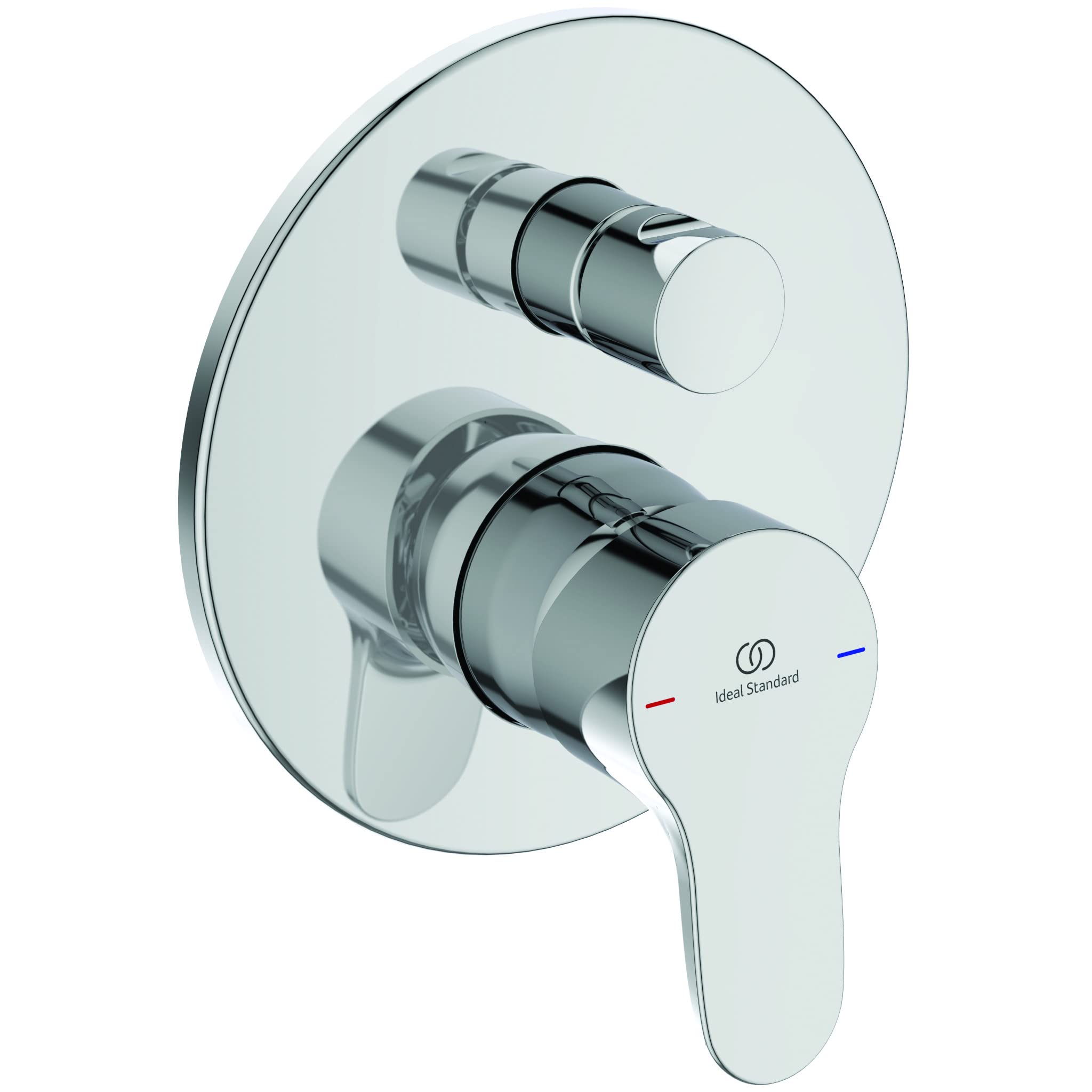 Ideal Standard - Single-Lever Mixer for Built-in Bathtub or Shower, Two-Way, External Parts, Chrome