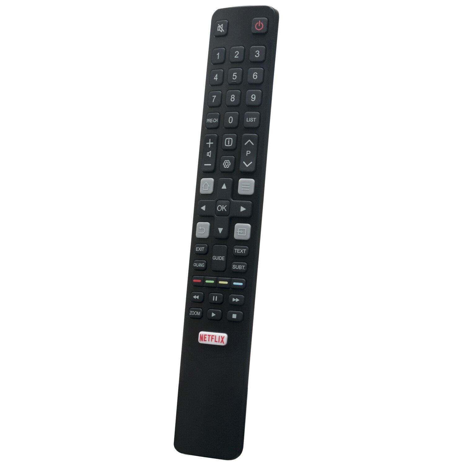 VINABTY IRC802N Replace Remote for TCL Thomson TV 06-IRPT45-IRC802N 32S6000S 40DS500 40S6000FS 43DP640 43S6000FS 49S6000FS 55C70 55S6000FS F40S5916 55UC6406 32HB5426 49UC6406 55UC6316 U43P6046