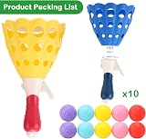 Lbsel Kids Ball Toss Catch Game Set w/ 2 Launchers, 10 Balls - Indoor/Outdoor view 6