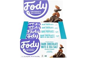 Fody Food Company Dark Chocolate Nuts & Sea Salt Snack Bar 12ct, 1.41 OZ