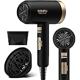 Hair Dryer, CONFU Blow Dryer with Diffuser, 21000PRM Professional Hairdryer, Portable Lightweight Fast Drying Negative Ionic Blow Dryer, Hair Diffuser for Curly Hair for Home Travel