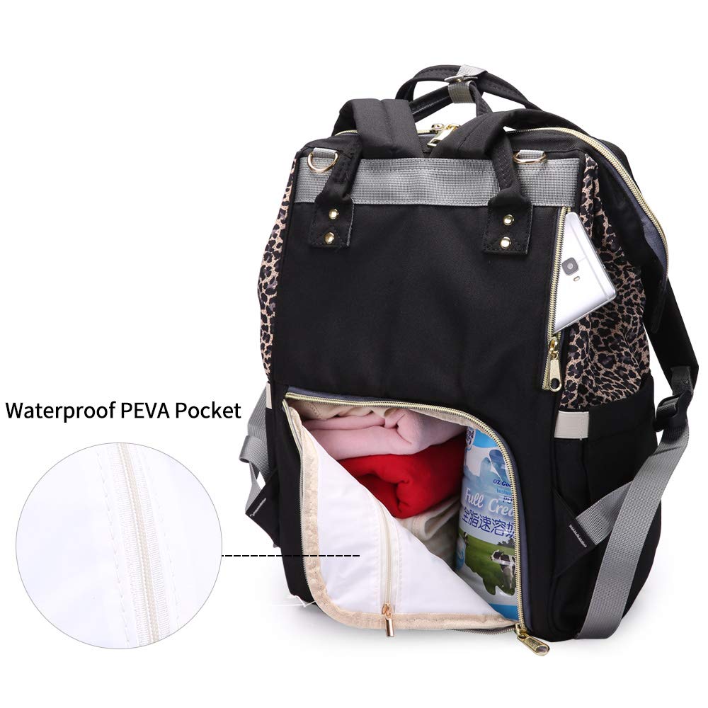 leopard nappy bag