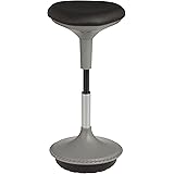 Learniture Adjustable-Height Active Learning Stool, Black, LNT-RIA3052BK-SO