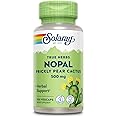 SOLARAY Nopal Prickly Pear Cactus 500 mg, with Naturally Occurring Dietary Fiber, Antioxidants, Carotenoids and Other Nutrients, Vegan, 60 Day Money Back Guarantee, 100 Servings, 100 VegCaps