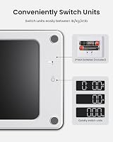 RENPHO Digital Bathroom Scale 180kg 400lb 0.1lb 0.05kg Large Platform view 4