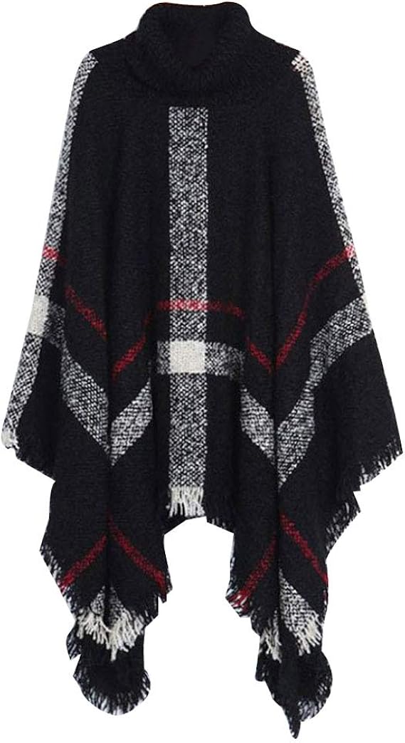 Amazon Mora ポンチョ レデースコート 大判マフラー ストールポンチョ ロングコート チェック ショール 襟袖付きストール 春 秋 冬 ショール 通勤 通学 日常 お出掛け マフラー 通販