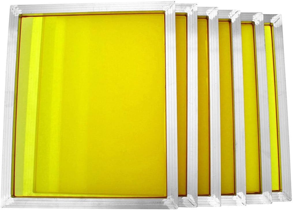 Mesh Fabric 20×24 Inch 6 Pcs 305 Wire Mesh Silk Screen Printing Screens with Aluminum Frame
