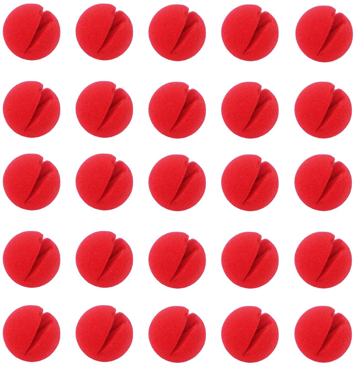 Clown Nose Clown Red Nose Sponge Noses Red Clown Nose Cosplay Nose for Halloween Easter Christmas Comic Costume Party Halloween Costume Supplies Carnival Costume Party Fancy Dress Up Halloween Prop