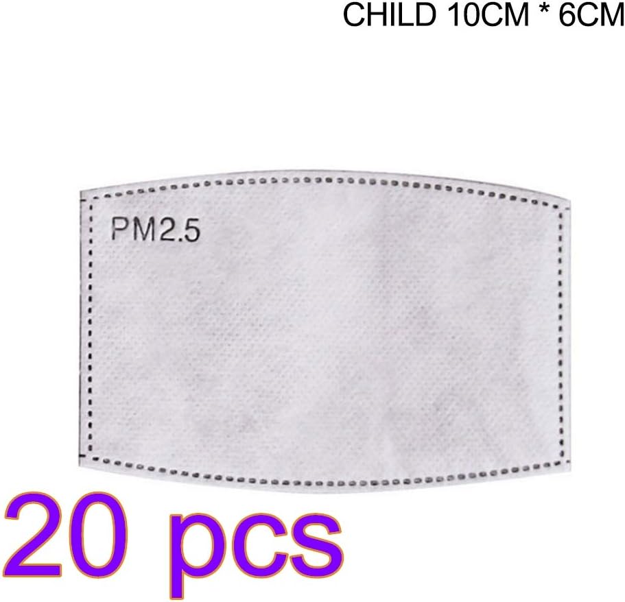YICANG PM2.5 Anti Haze Mask Filter, Reusable Dustproof Active Carbon Filter for children