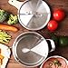 HOMI CHEF Matte Polished NICKEL FREE Stainless Steel 3.5 QT Stock Pot with Lid (No Toxic Non Stick Coating, 8.5 Inch Straight Sided) - Cookware Set - Cookware Pots And Pans Sets Cookware Sets