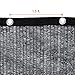 Agfabric 12 X 20ft 50% Sunblock Shade Cloth with Grommets for Garden Patio, Black